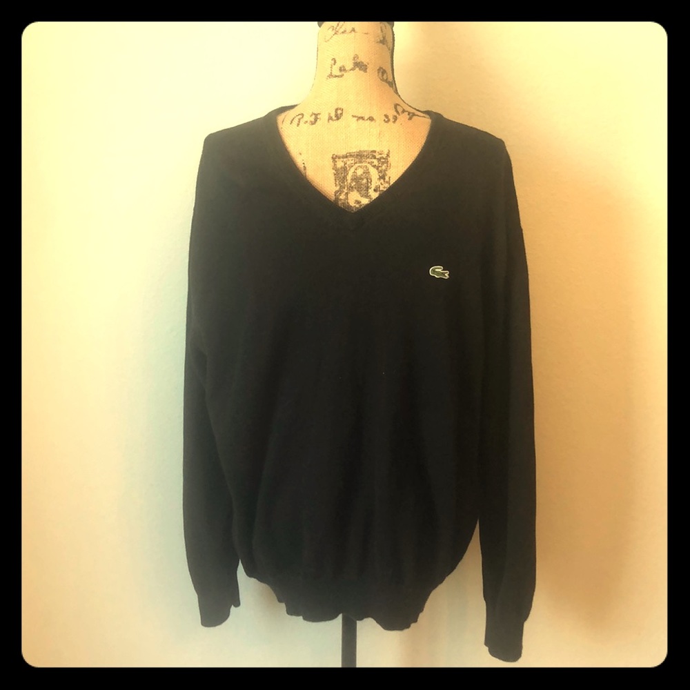 Black Lacoste sweater